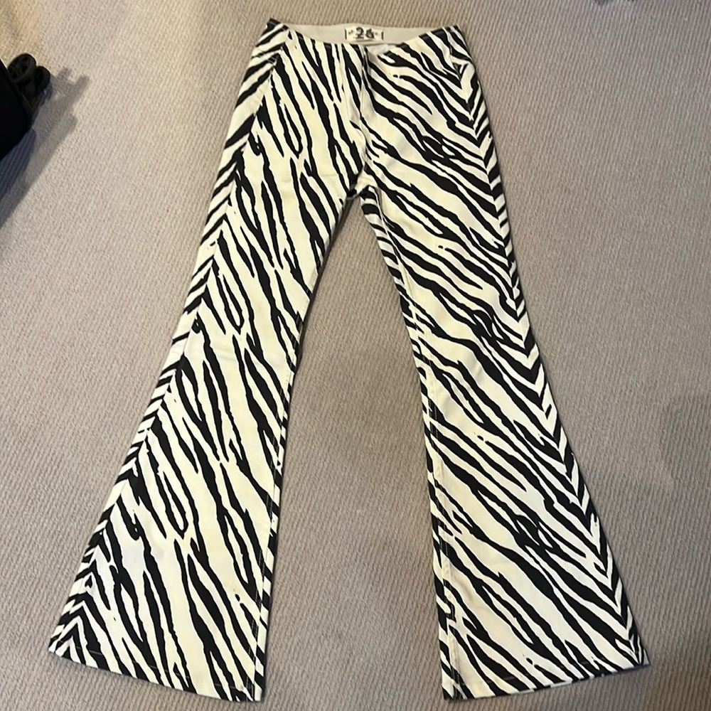 Free people zebra print pants - Picture 1 of 3